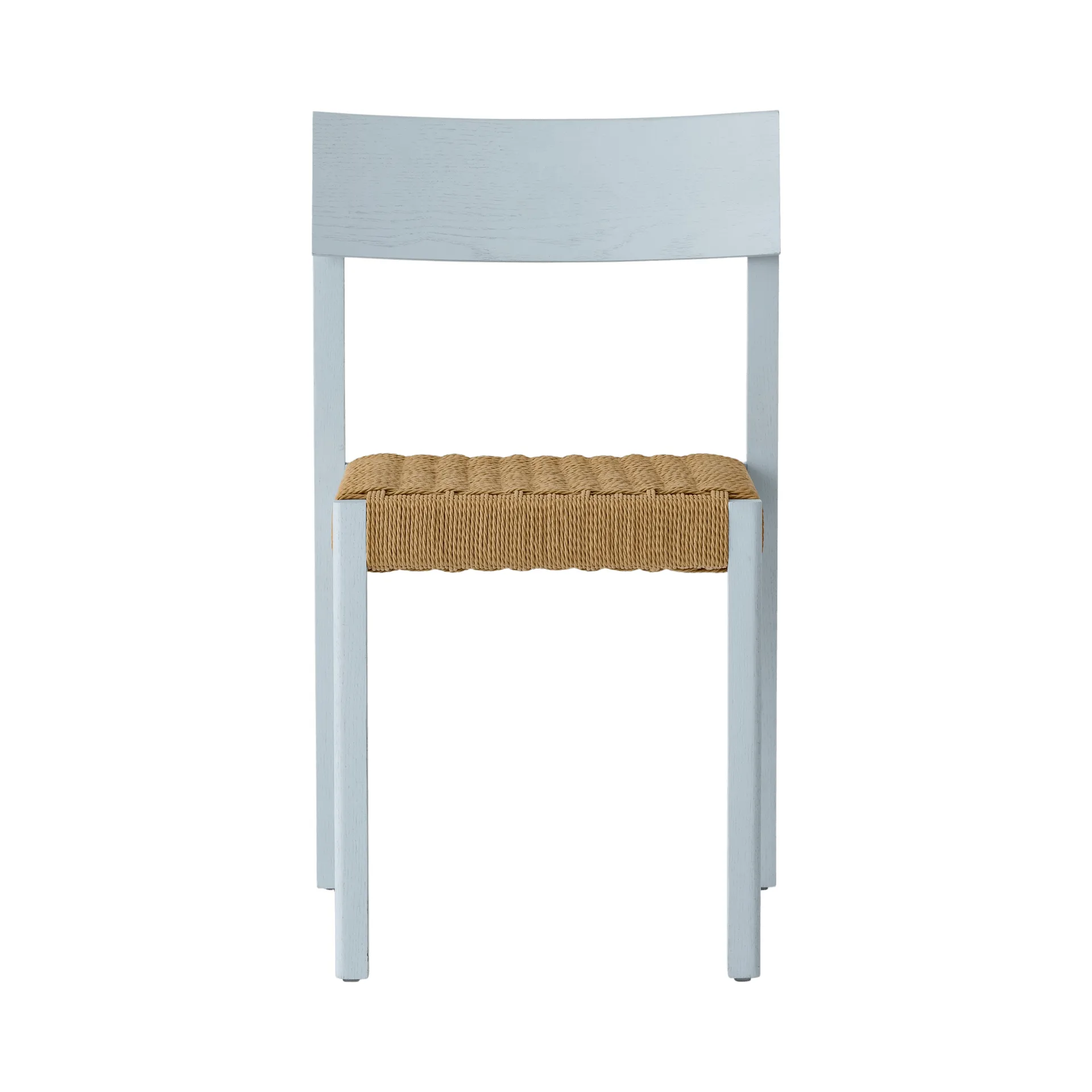 Mauro stol, Linen blue eg-naturflettet sæde Audo Copenhagen