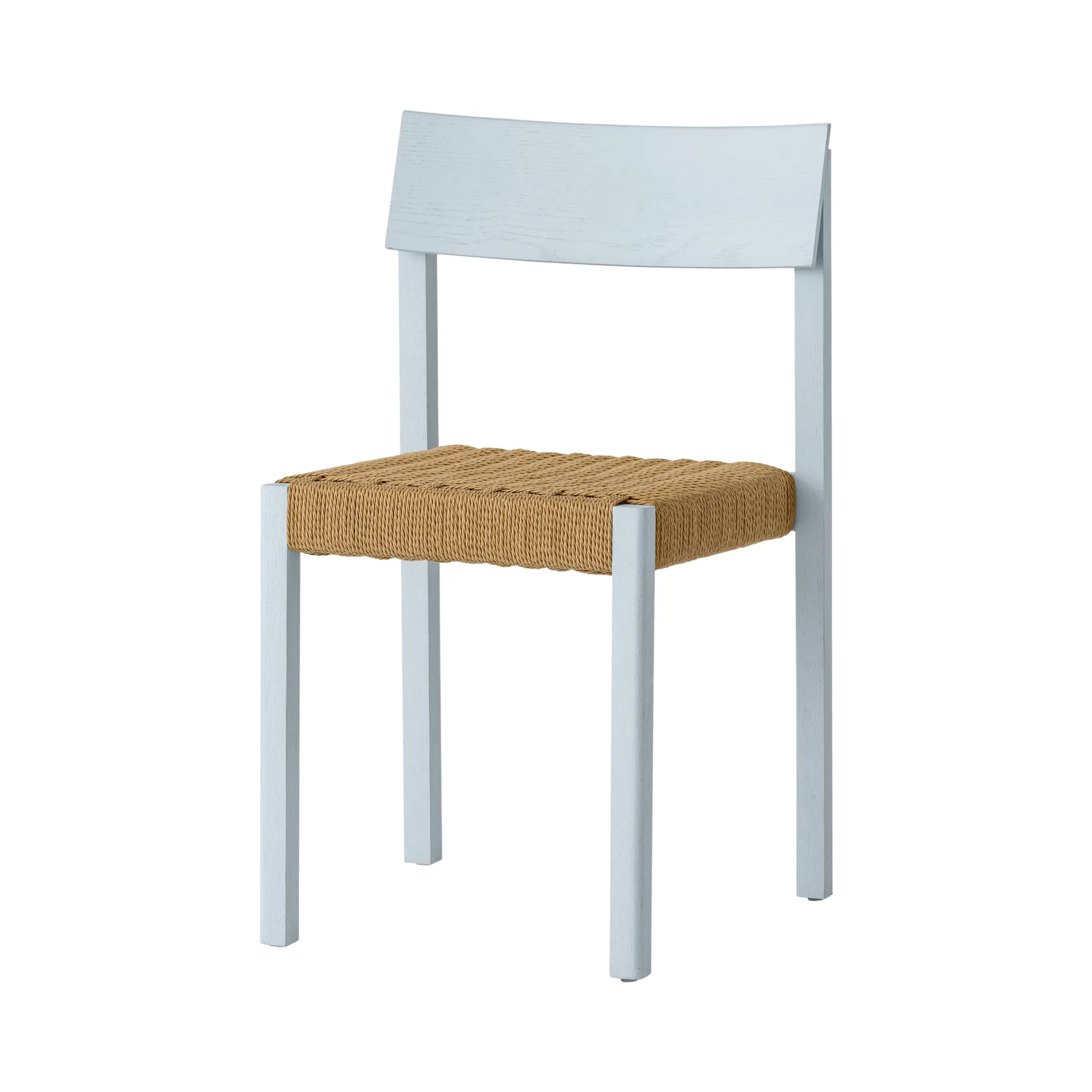 Mauro stol, Linen blue eg-naturflettet sæde Audo Copenhagen