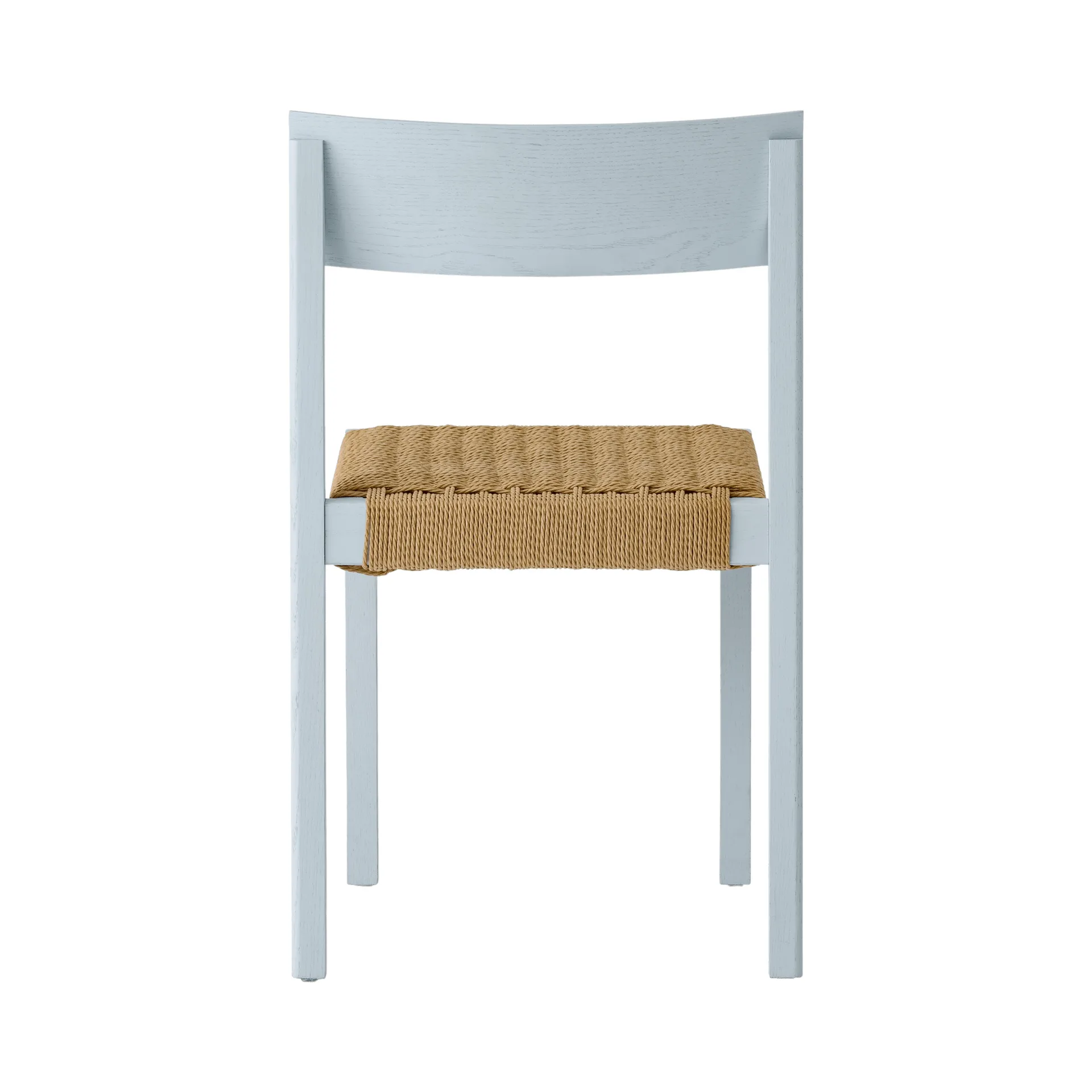 Mauro stol, Linen blue eg-naturflettet sæde Audo Copenhagen