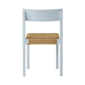 Mauro stol - Linen blue eg-naturflettet sæde - Audo Copenhagen