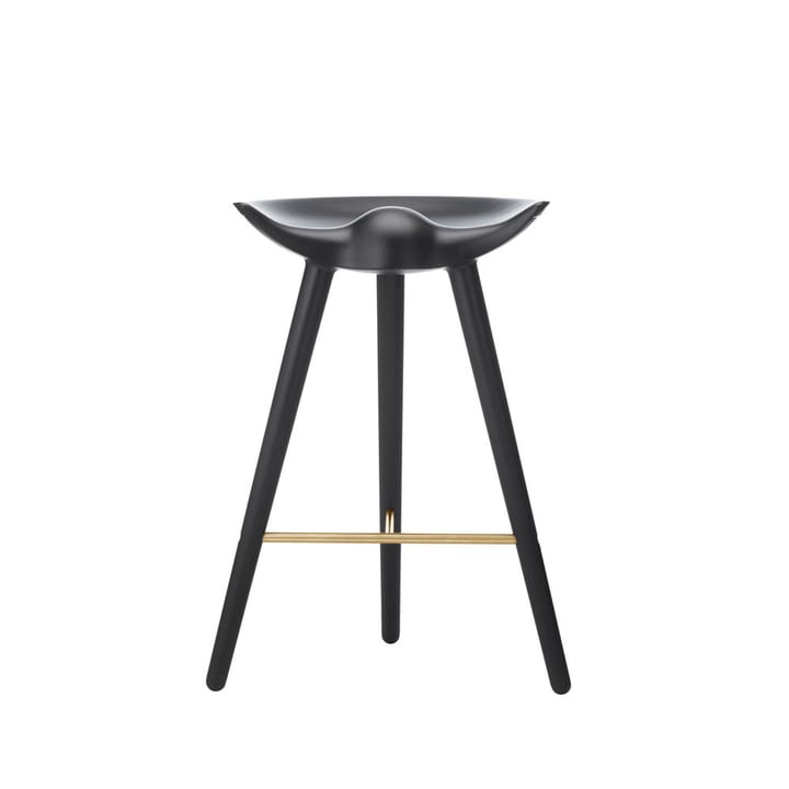 ML 42 barstol - black stained beech, brass - Audo Copenhagen