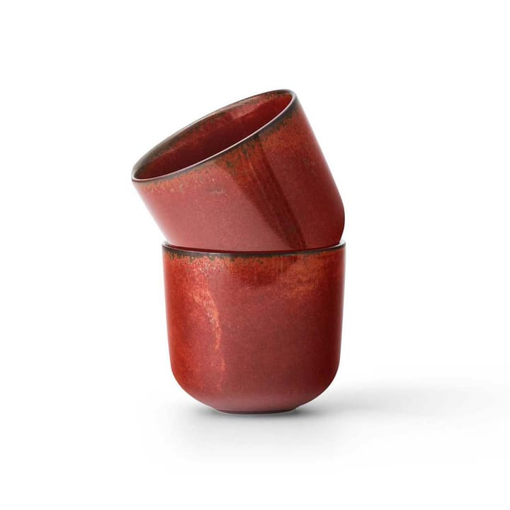 New Norm espressokop 8,5 cl 2-pak - Rødglaseret - Audo Copenhagen