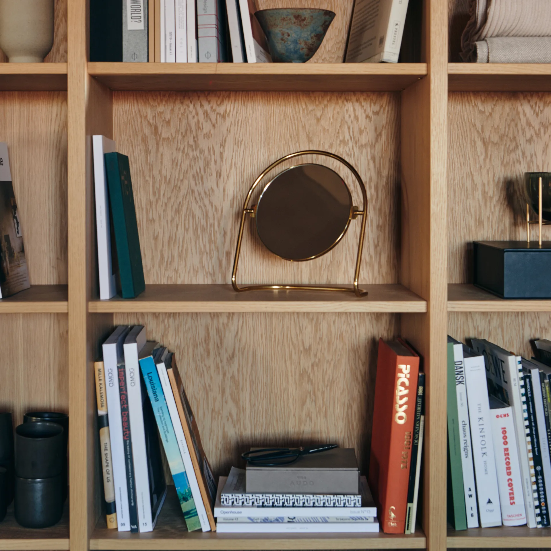 Nimbus bordspejl 25 cm, Poleret messing Audo Copenhagen