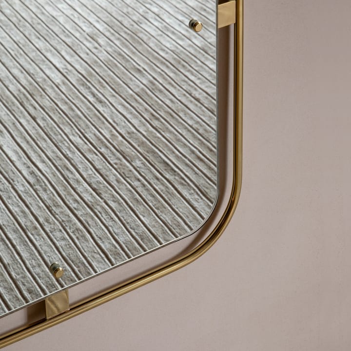 Nimbus spejl rektangulært, Polished brass Audo Copenhagen