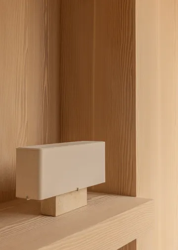 Nonna bordlampe 30 cm - Travertine-sand - Audo Copenhagen