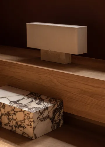 Nonna bordlampe 30 cm - Travertine-sand - Audo Copenhagen