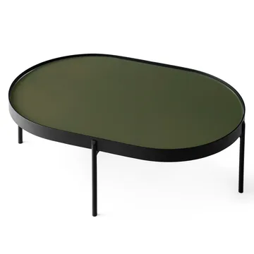NoNo sofabord L 59,5x96,5 cm - Sort/Mørkegrøn - Audo Copenhagen