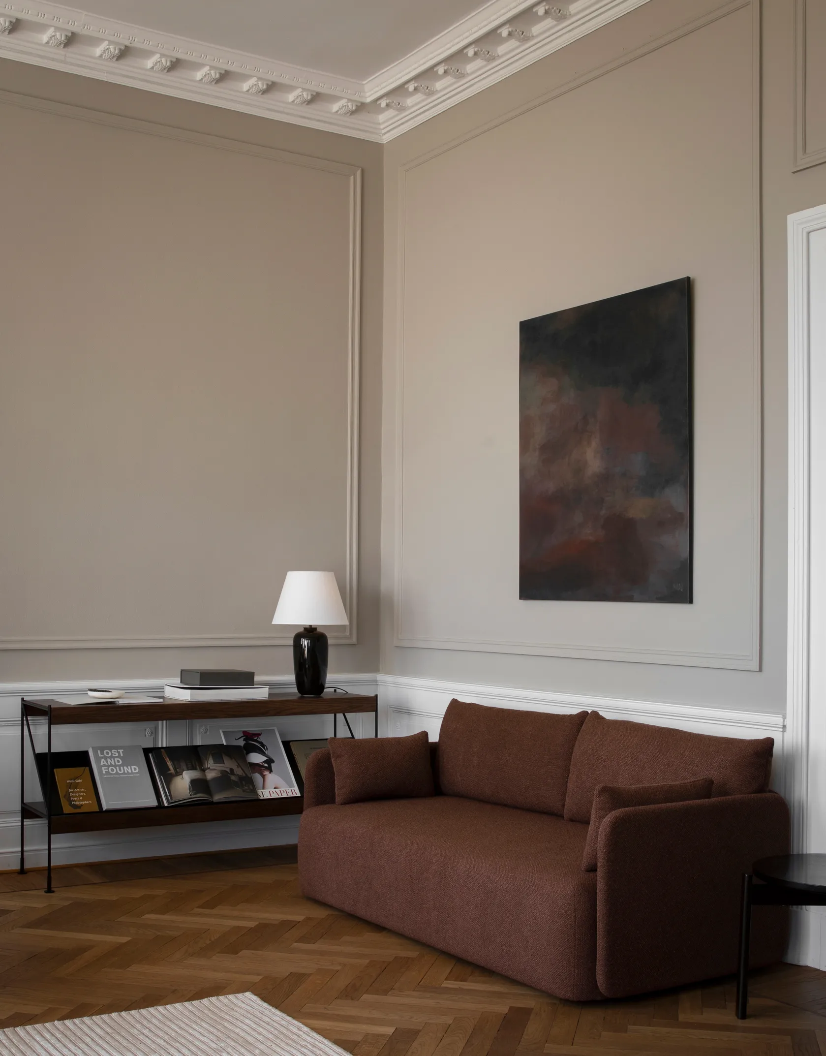 Offset sofa 2-personers, Audo Bouclé 08 Bordeaux Audo Copenhagen