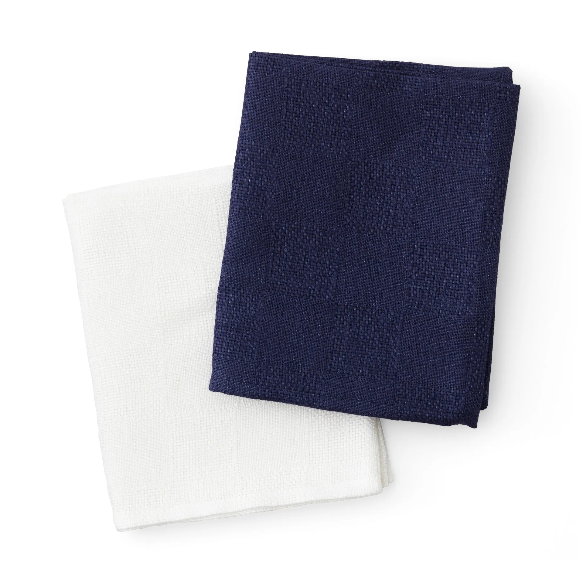 Papilio viskestykke 40x64 cm 2-pak, Indigo/White Audo Copenhagen