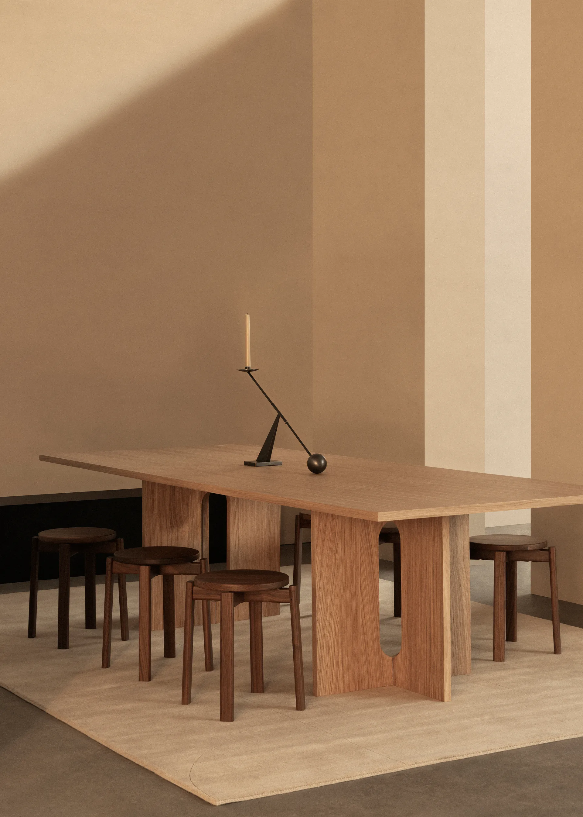 Passage skammel, Mørkbejdset eg Audo Copenhagen