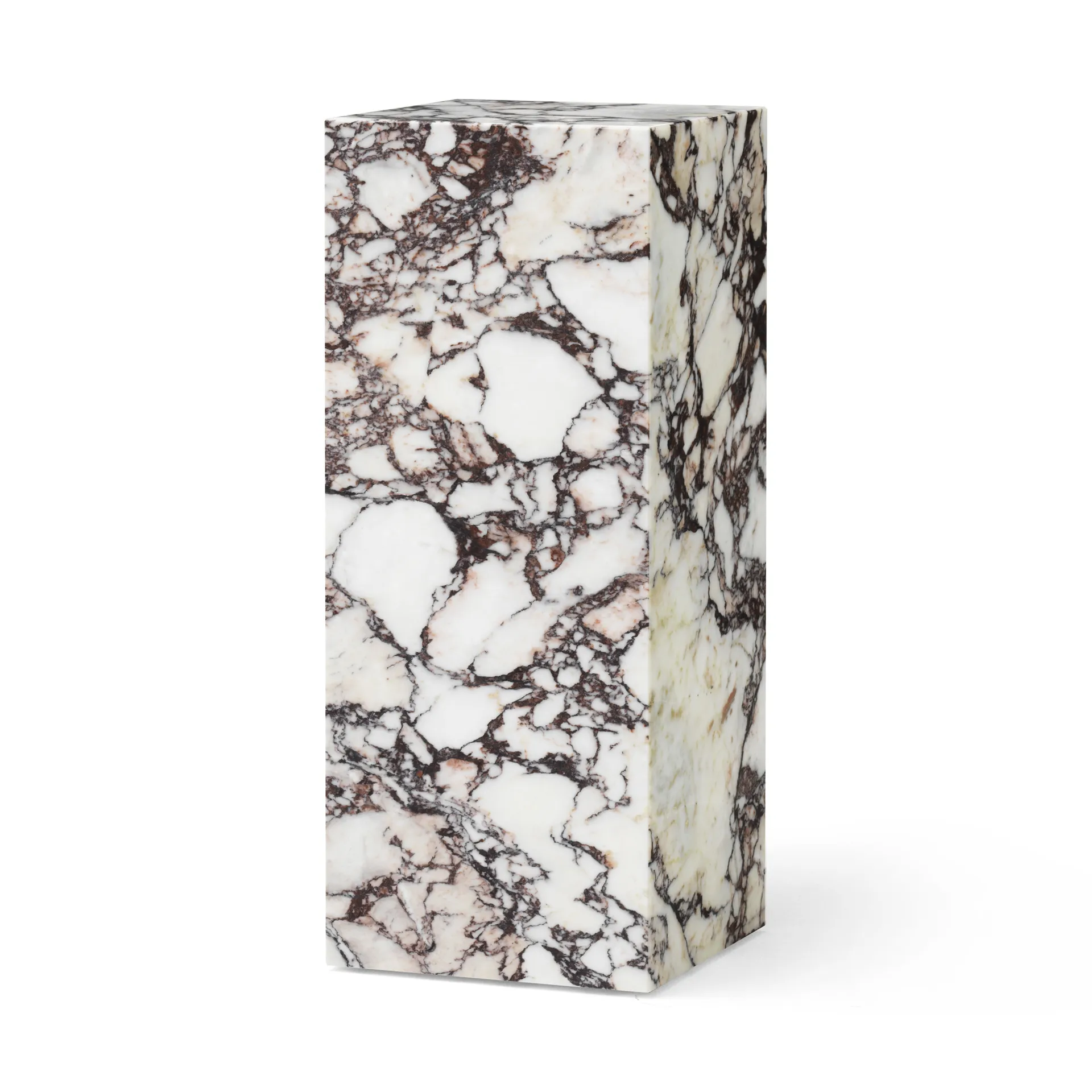 Plinth Pedestal piedestal, Calacatta Viola Audo Copenhagen