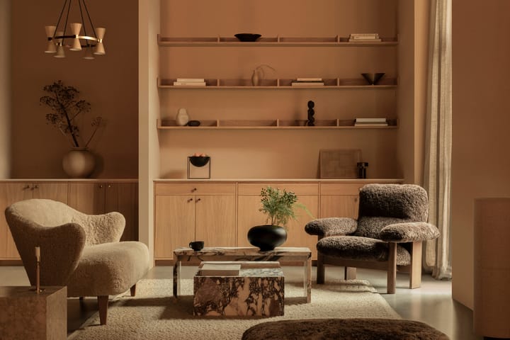 Plinth sofabord, multi, rose, low Audo Copenhagen