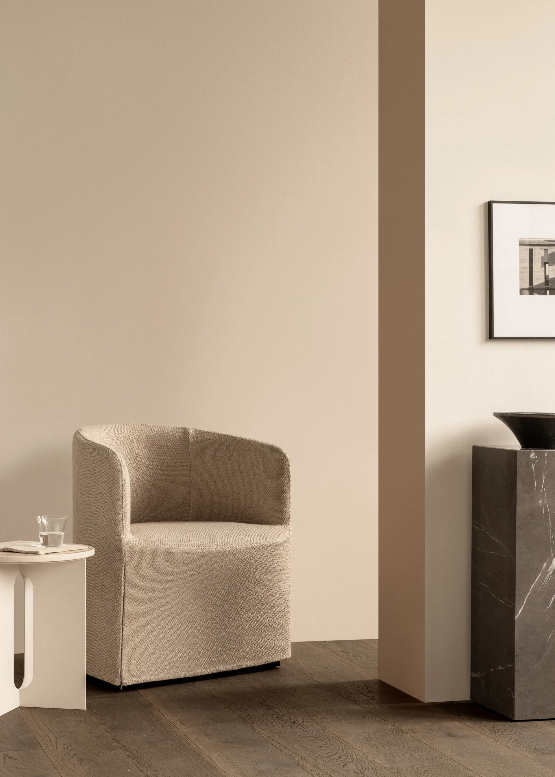 Plinth tall sidebord 30x30x51 cm, Grey galaxy Audo Copenhagen