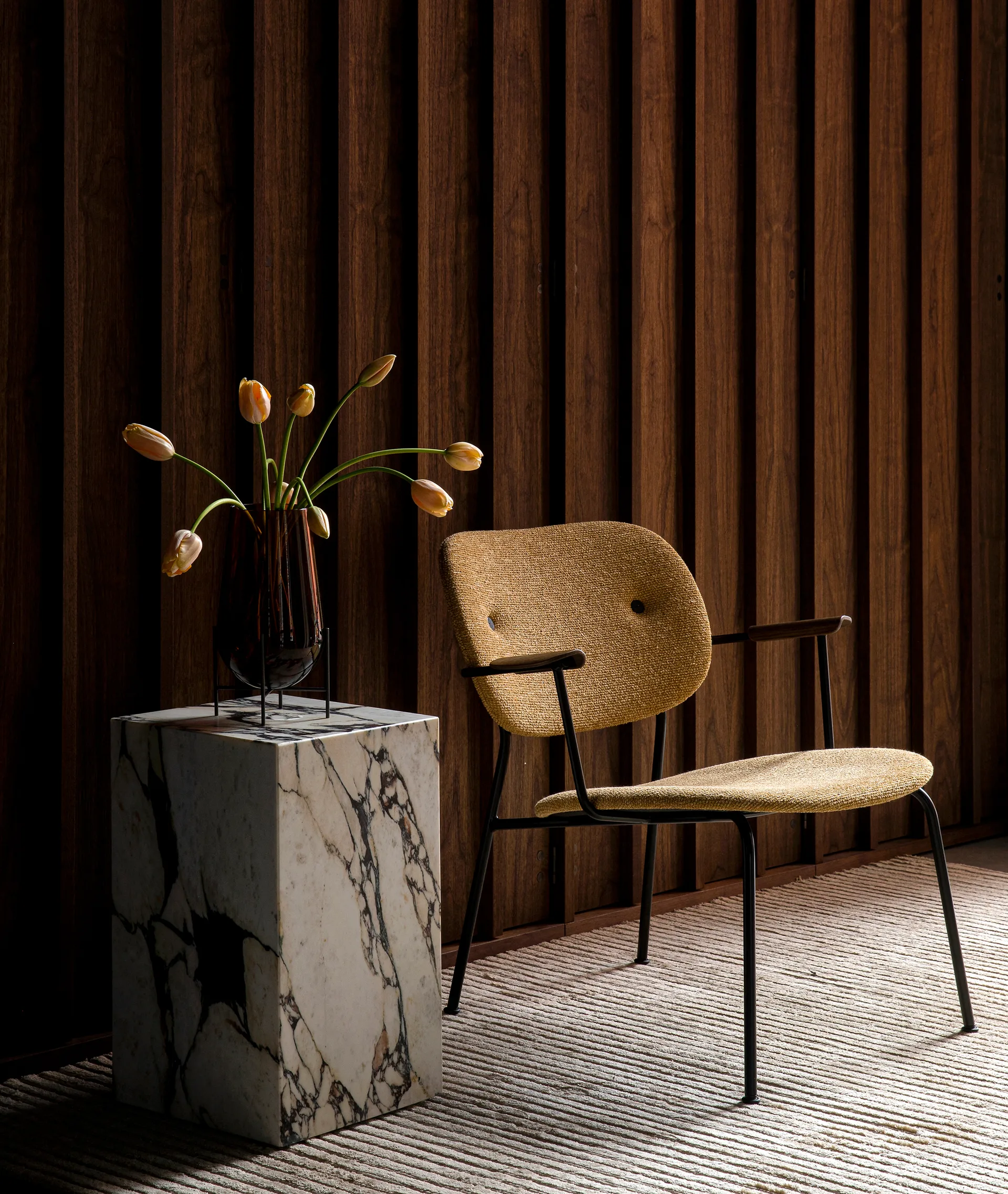 Plinth tall sidebord 30x30x51 cm, Multi rose Audo Copenhagen