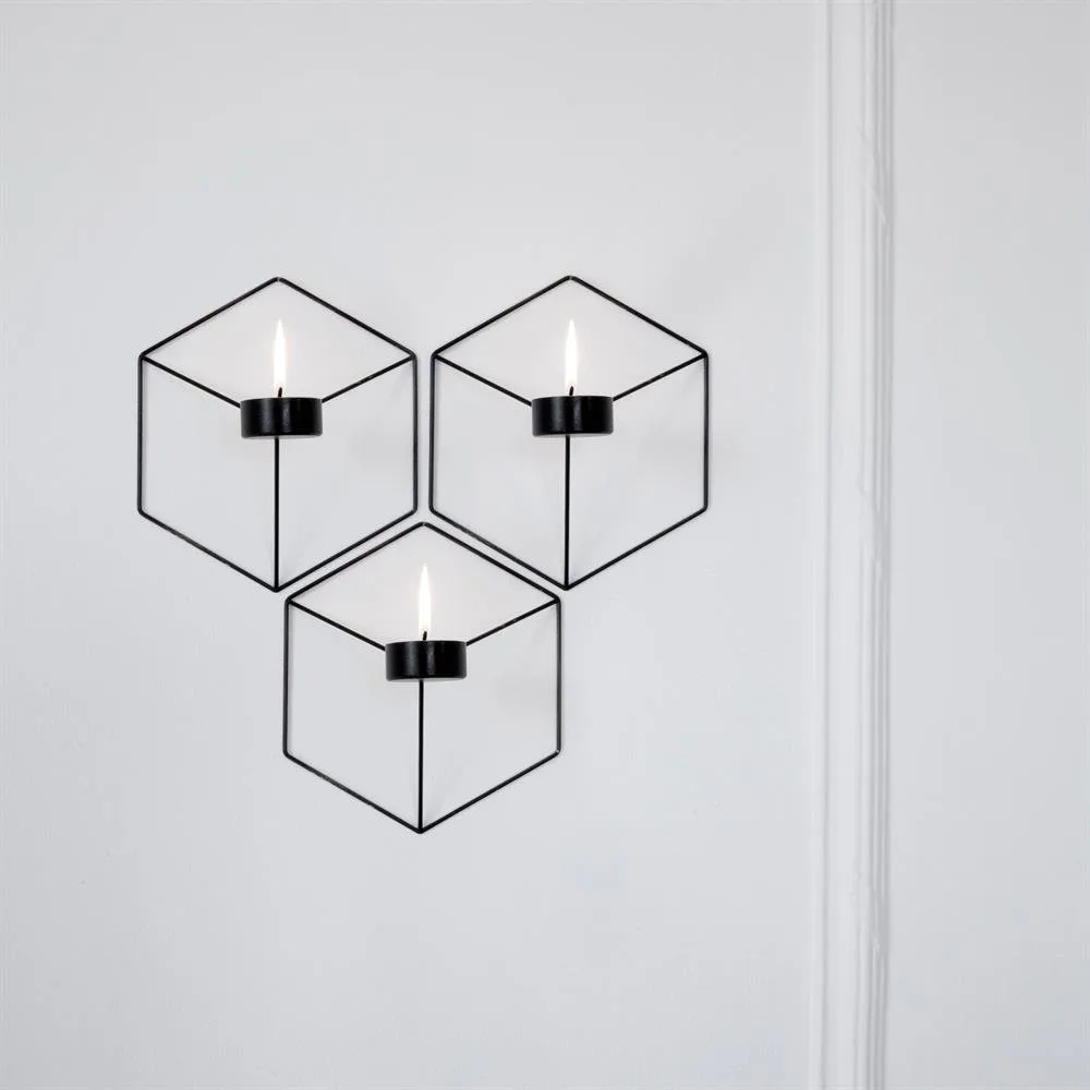 POV væglysestage, 3 stk sort Audo Copenhagen