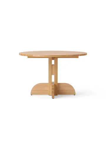 Puffin Dining Table spisebord Oak Solid Natural - Natur eg, Ø120 cm - Audo Copenhagen