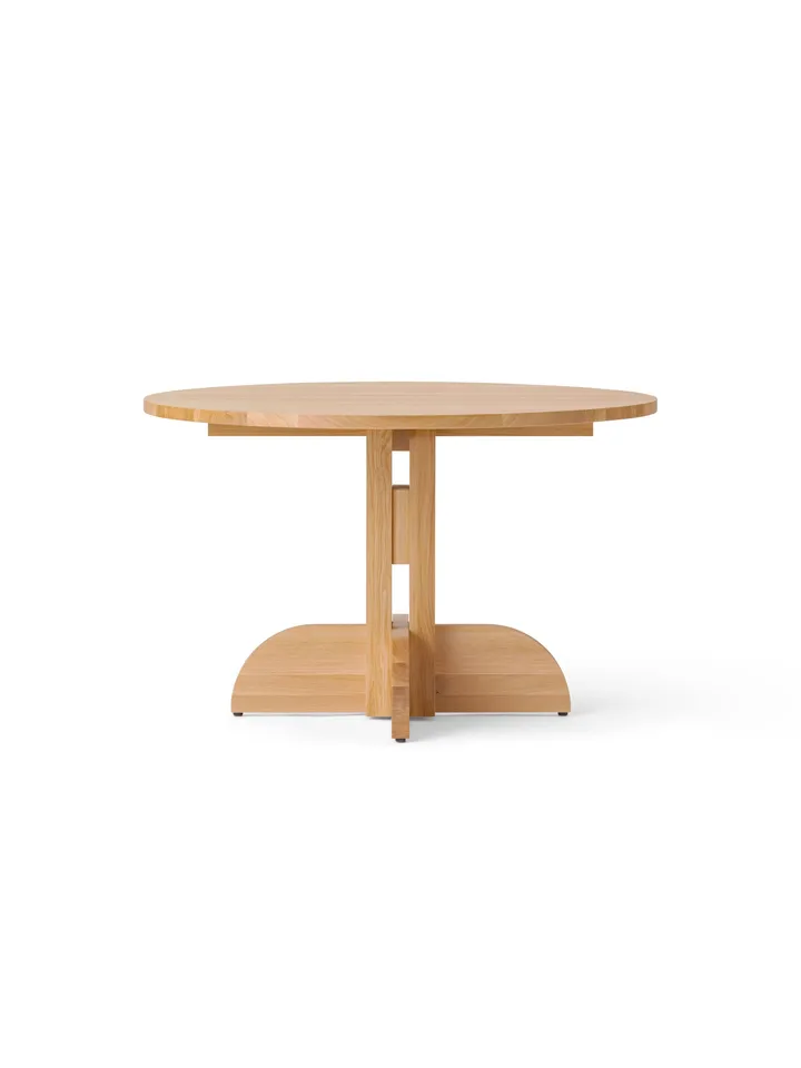 Puffin Dining Table spisebord Oak Solid Natural - Natur eg, Ø120 cm - Audo Copenhagen