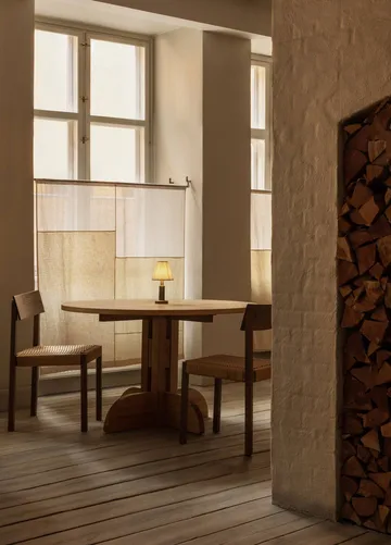 Puffin Dining Table spisebord Oak Solid Natural - Natur eg, Ø120 cm - Audo Copenhagen