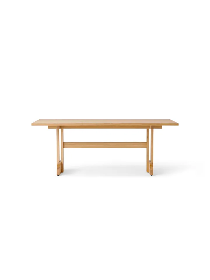 Puffin Dining Table spisebord Oak Solid Natural - Natur eg, 200x95 cm - Audo Copenhagen