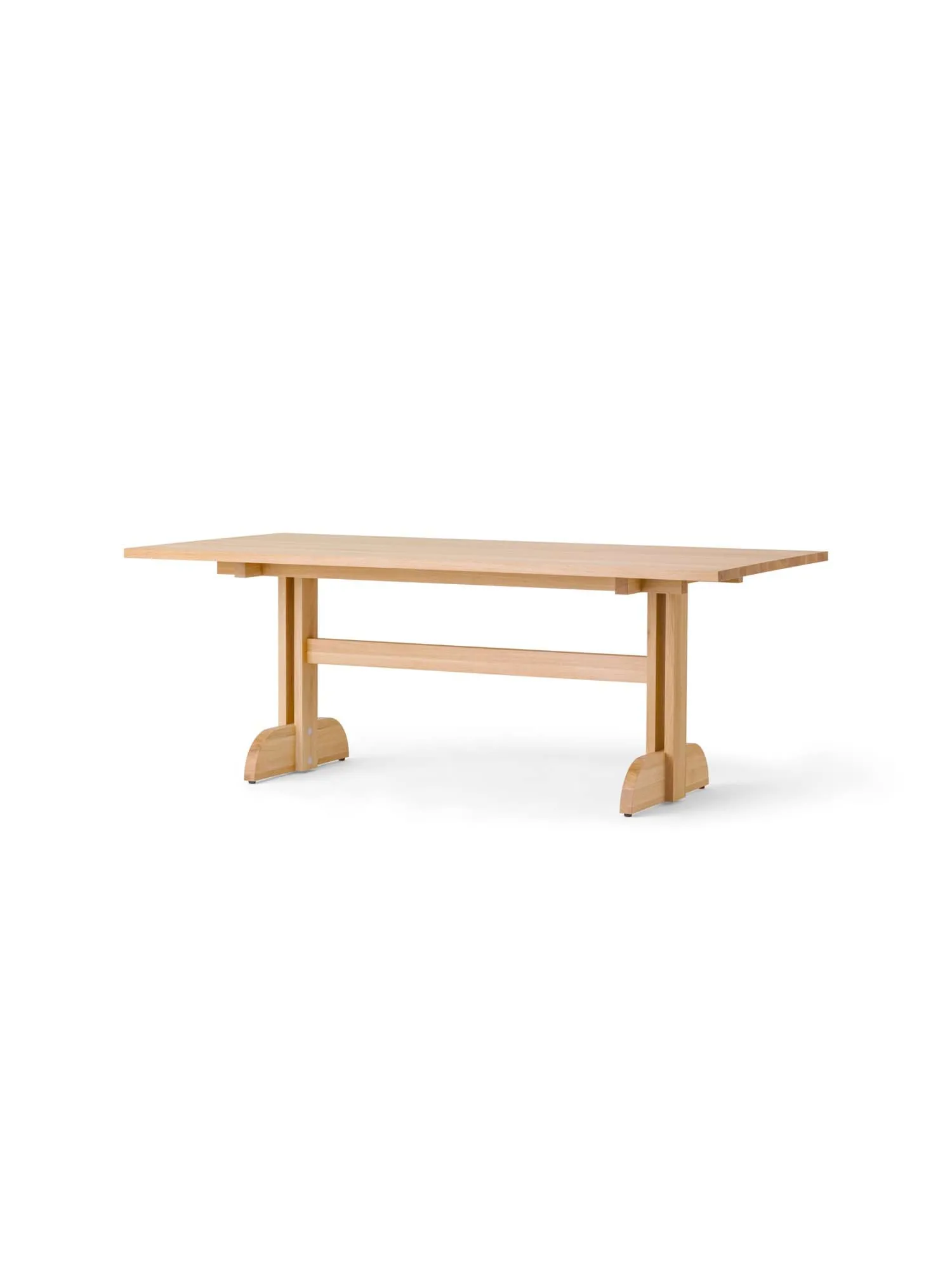 Puffin Dining Table spisebord Oak Solid Natural, Natur eg, 200x95 cm Audo Copenhagen