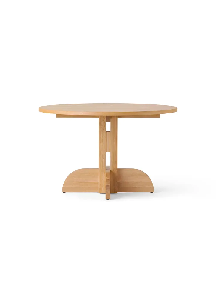 Puffin Dining Table spisebord Oak Veneer Natural - Natur egfiner, Ø120 cm - Audo Copenhagen