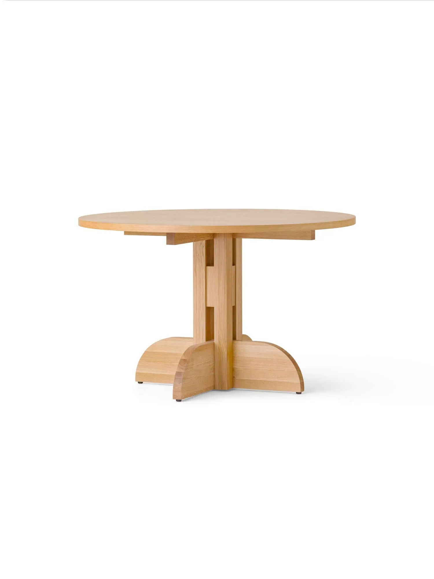 Puffin Dining Table spisebord Oak Veneer Natural, Natur egfiner, Ø120 cm Audo Copenhagen