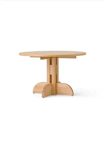 Puffin Dining Table spisebord Oak Veneer Natural - Natur egfiner, Ø120 cm - Audo Copenhagen