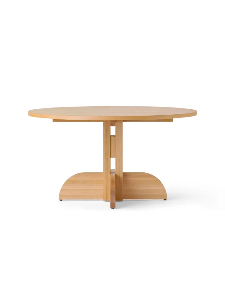 Puffin Dining Table spisebord Oak Veneer Natural - Natur egfiner, Ø140 cm - Audo Copenhagen