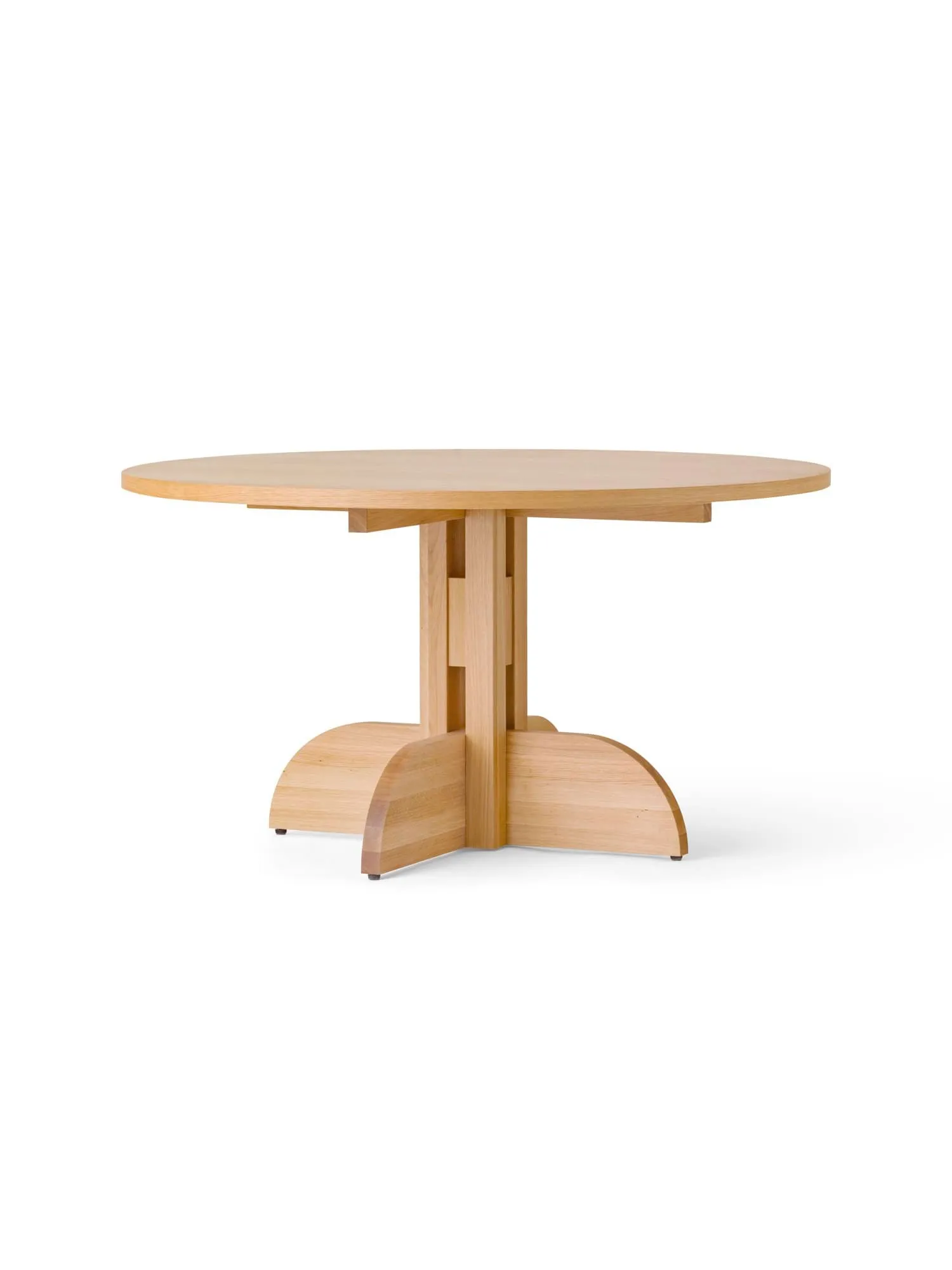 Puffin Dining Table spisebord Oak Veneer Natural, Natur egfiner, Ø140 cm Audo Copenhagen