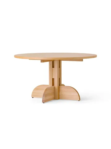 Puffin Dining Table spisebord Oak Veneer Natural - Natur egfiner, Ø140 cm - Audo Copenhagen