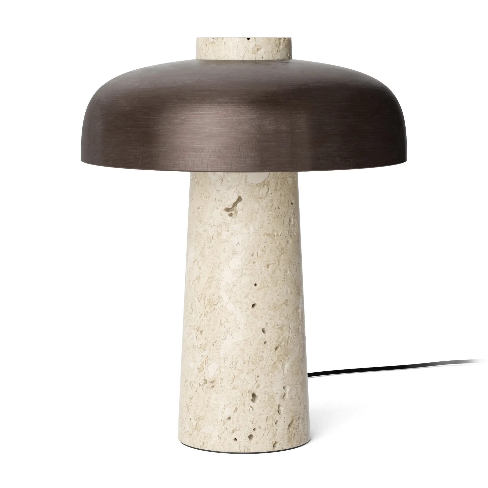 Reverse bordlampe 30 cm, Travertin/Bronze/Messing Audo Copenhagen