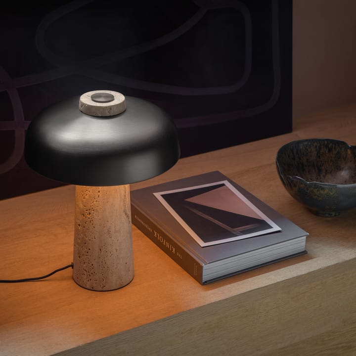 Reverse bordlampe 30 cm, Travertin/Bronze/Messing Audo Copenhagen