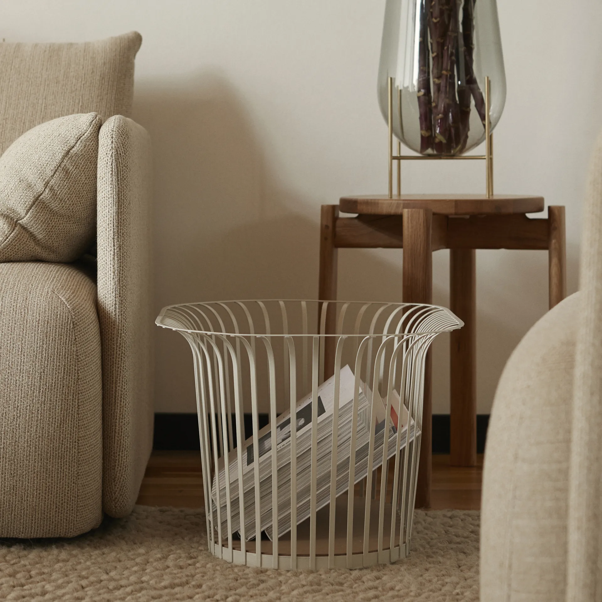 Ribbon kurv, Elfenben Audo Copenhagen