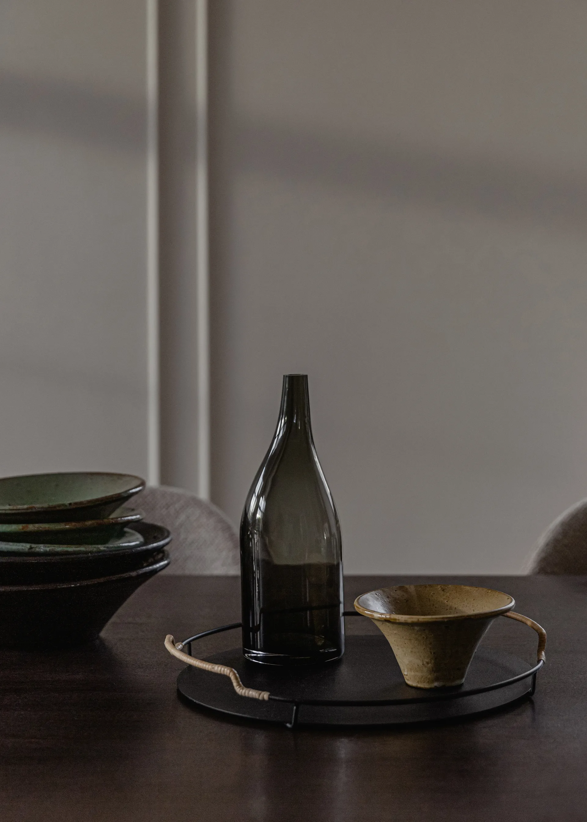 Strandgade karaffel 29 cm, Smoke Audo Copenhagen