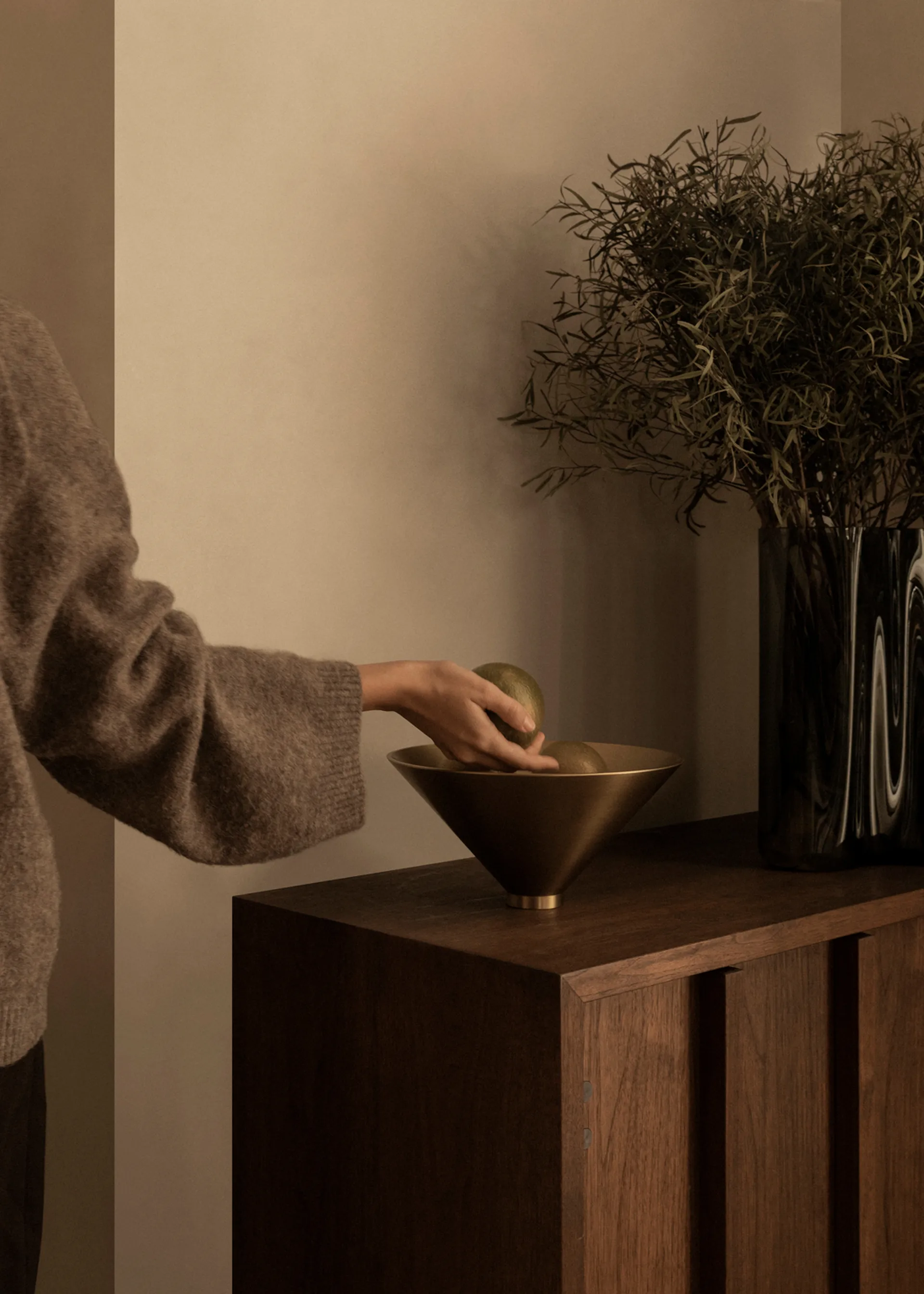 Taper skål Ø26 cm, Messing Audo Copenhagen