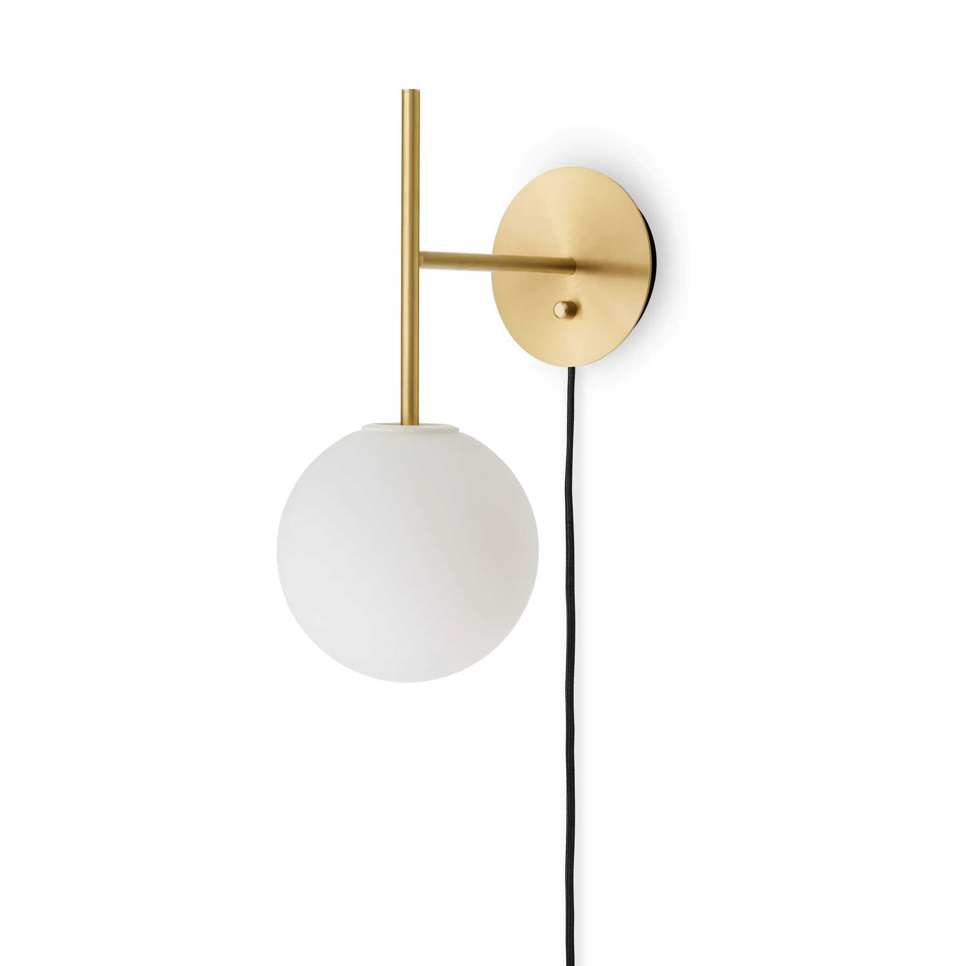 TR Bulb Suspended væglampe, Brushed brass Audo Copenhagen