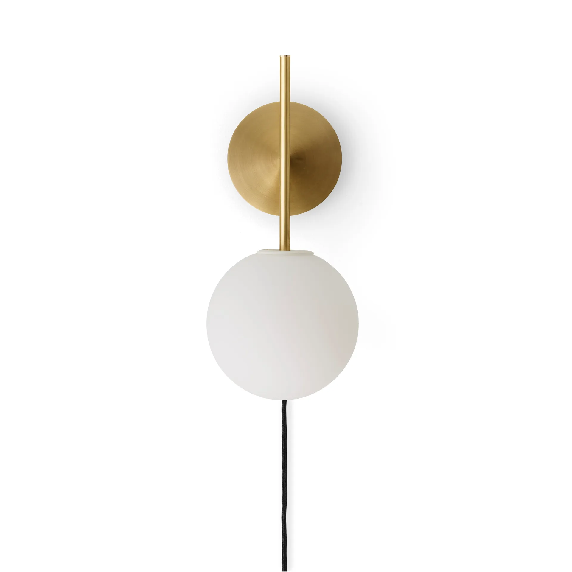 TR Bulb Suspended væglampe, Brushed brass Audo Copenhagen