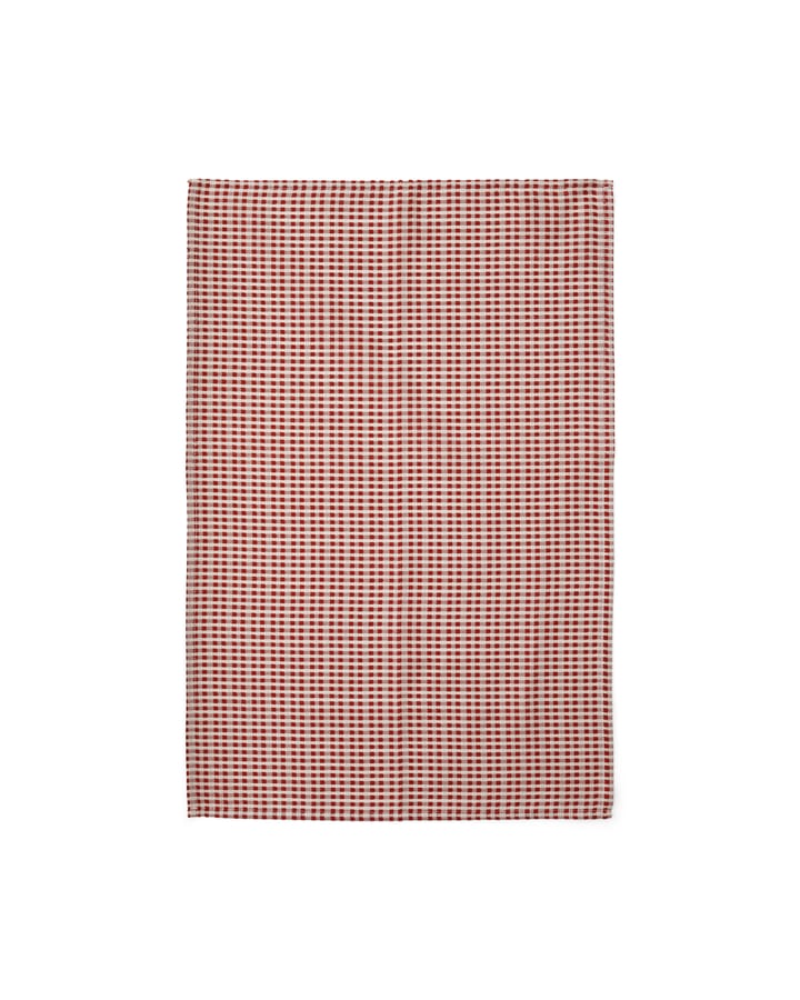 Troides viskestykke 40x67 cm 2-pak, Burnt sienna/White Audo Copenhagen