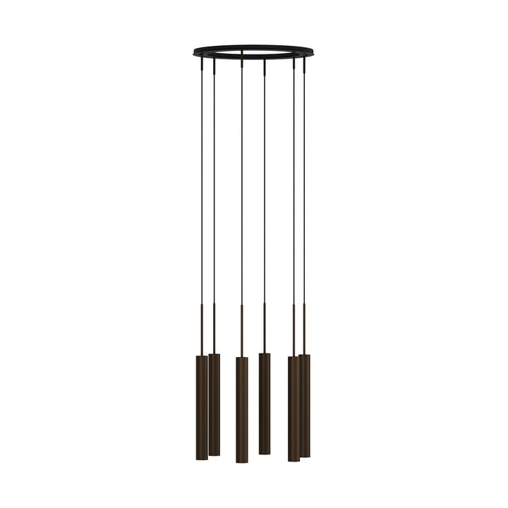 Tubulaire lysekrone 6 - Anodized bronzed - Audo Copenhagen