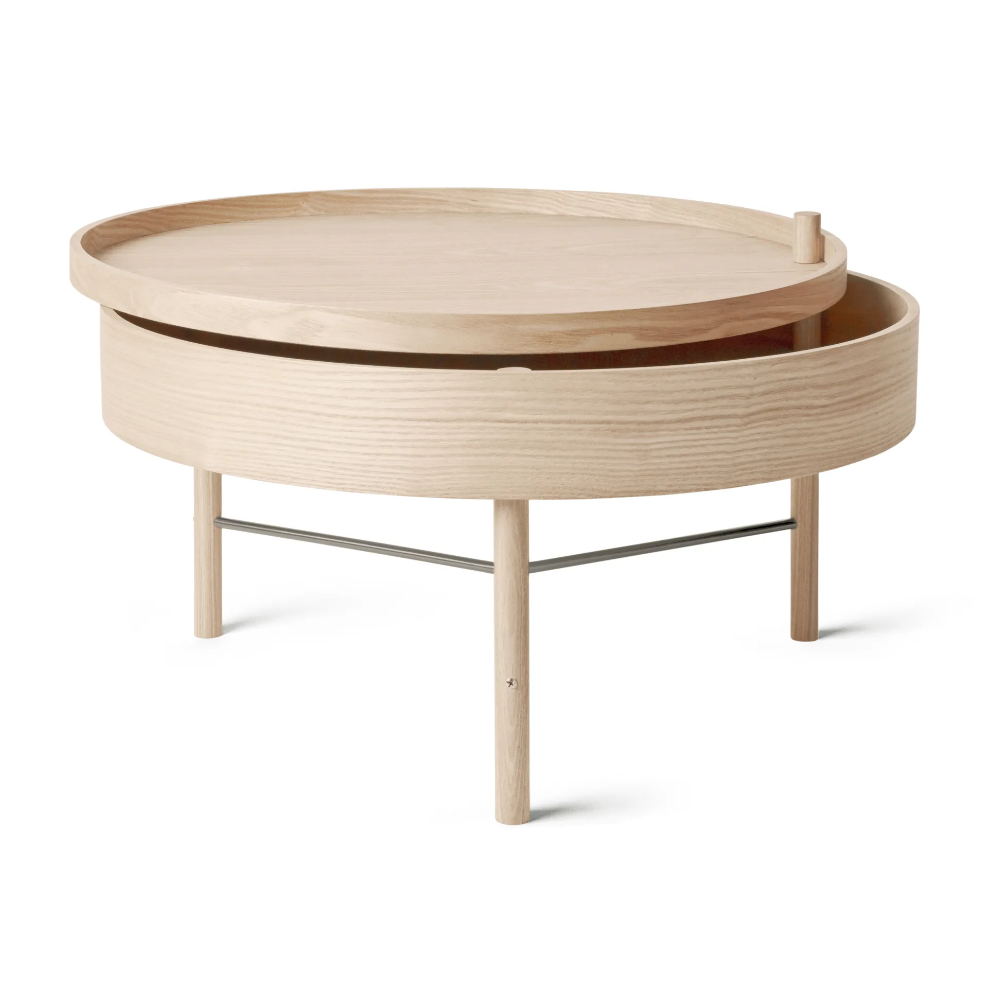 Turning bord, naturlik eg-krom Audo Copenhagen