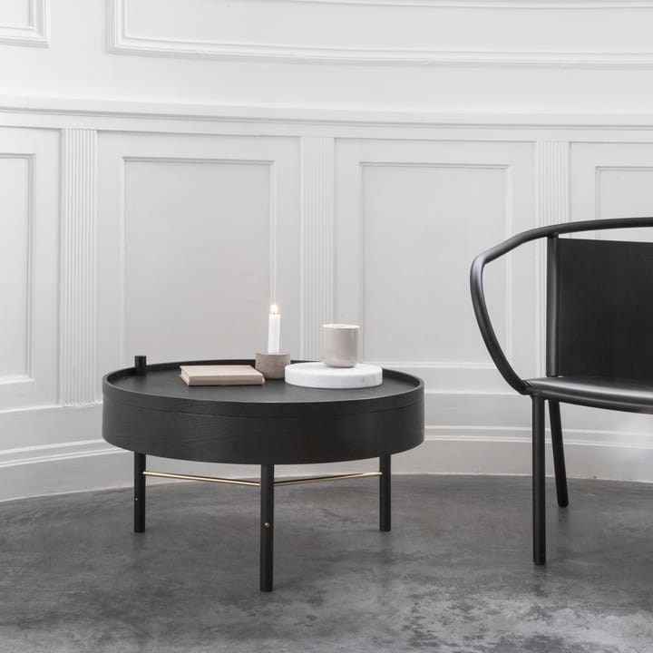 Turning bord, sortbejdset asketræ – messing Audo Copenhagen