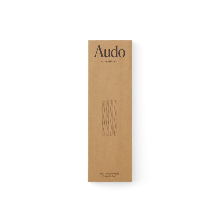 Twist lys 30 cm 4-pak, Ivory Audo Copenhagen
