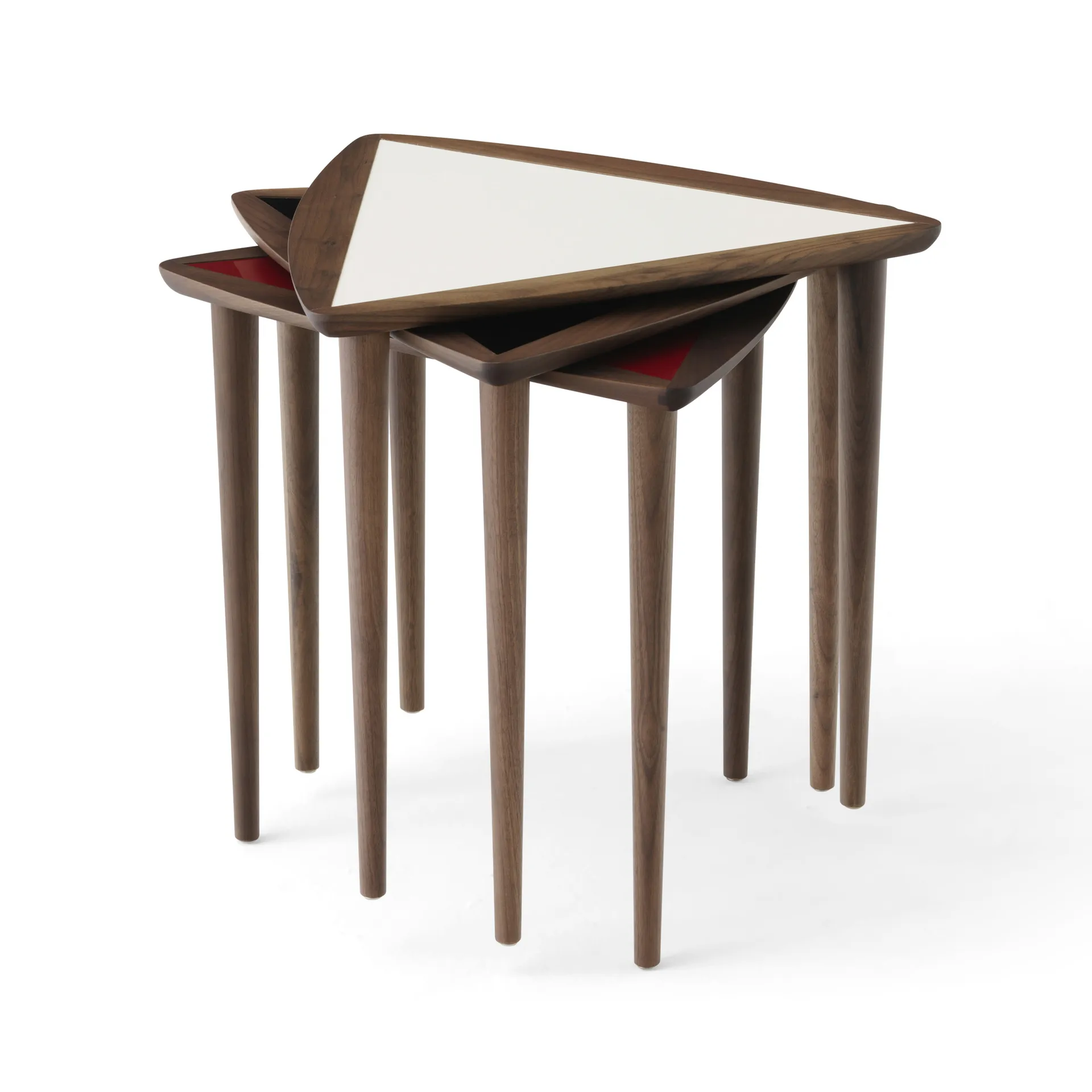 Umanoff nesting side table, Walnut/Fog Audo Copenhagen