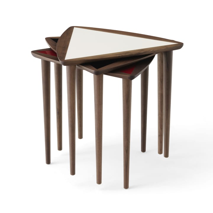 Umanoff nesting side table, Walnut/Fog Audo Copenhagen