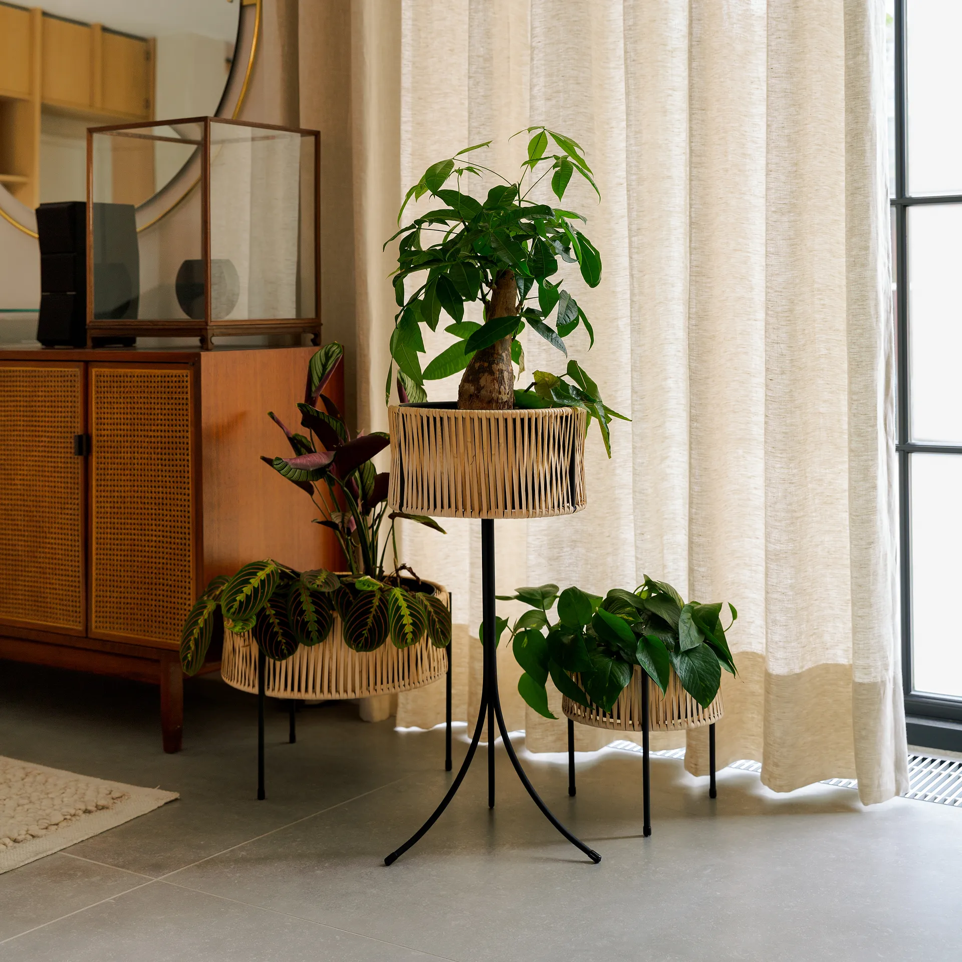 Umanoff planter blomsterkumme rotting/stål, h69 cm Ø36,5 cm Audo Copenhagen