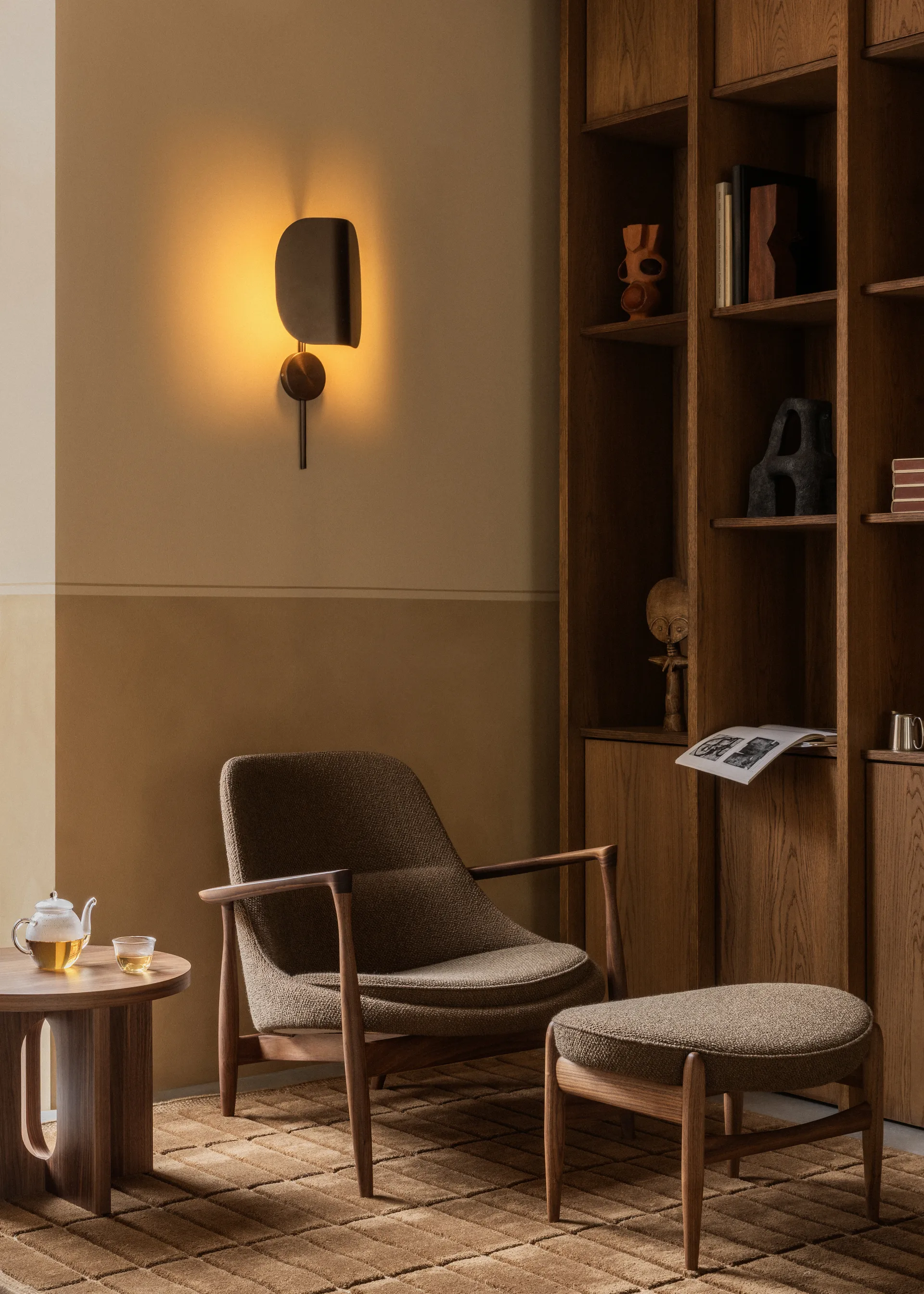 Wing væglampe, Bronzed aluminium, 47 cm Audo Copenhagen