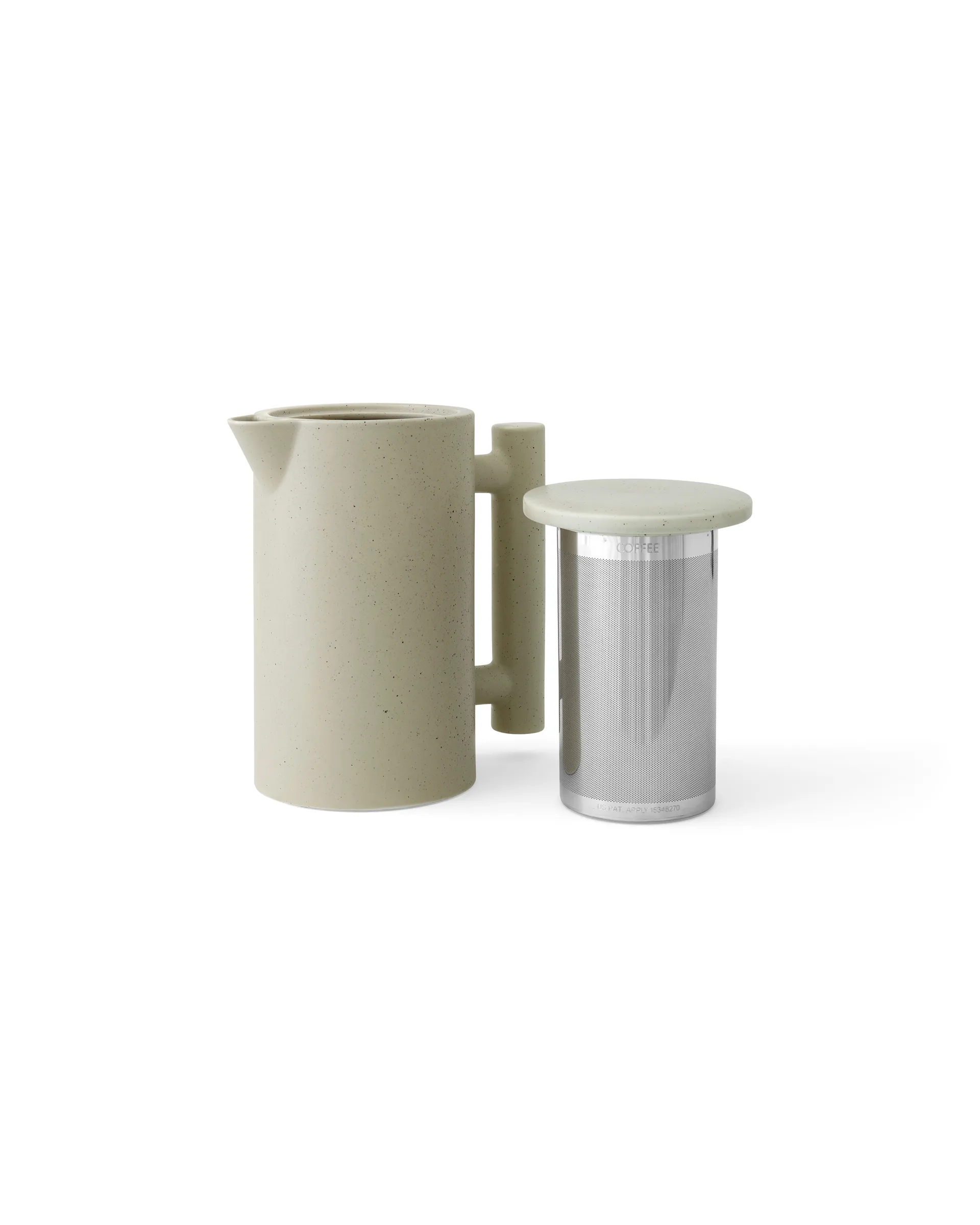 Yana kaffekande 1 L, Grey glazed Audo Copenhagen