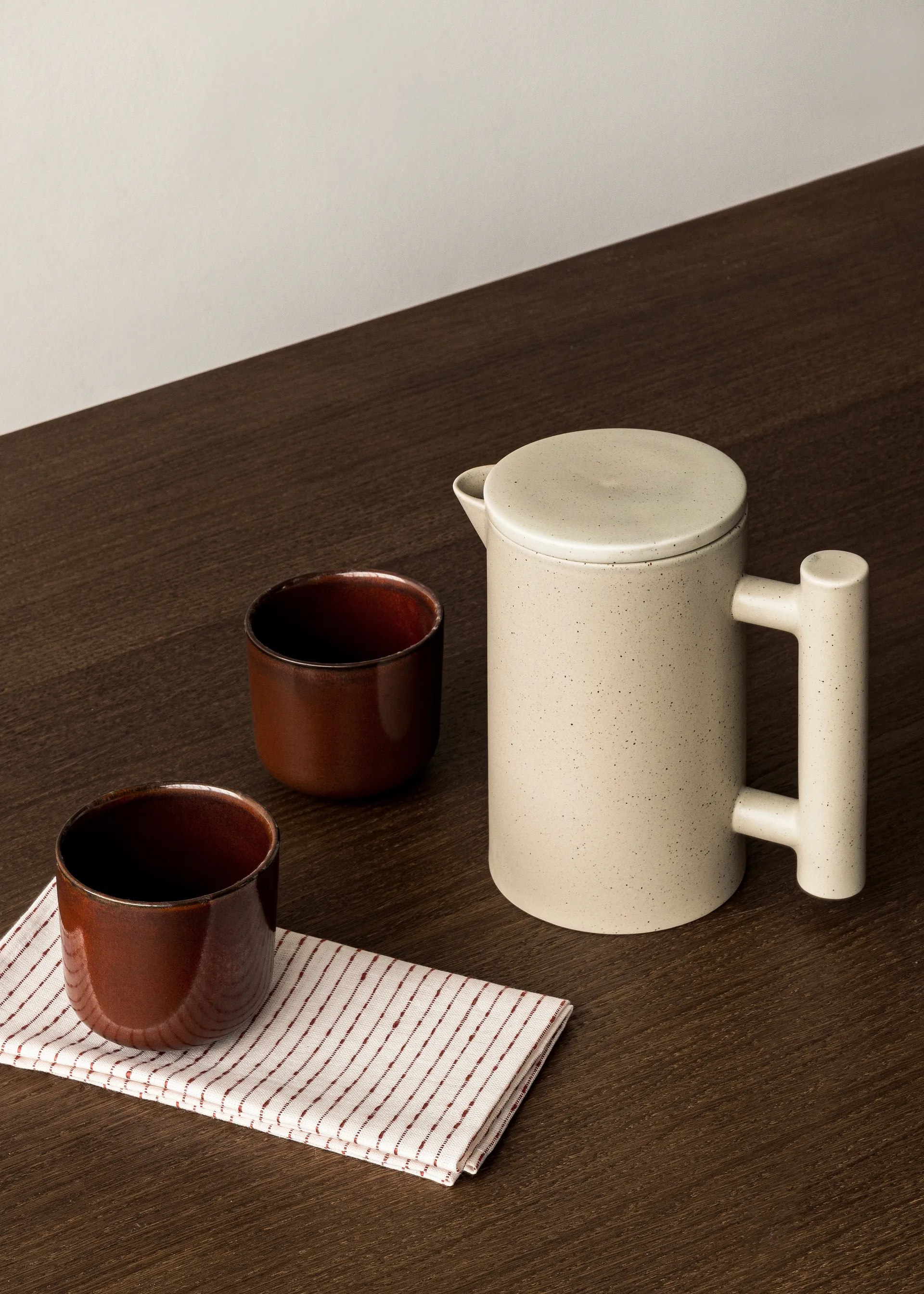 Yana kaffekande 1 L, Grey glazed Audo Copenhagen