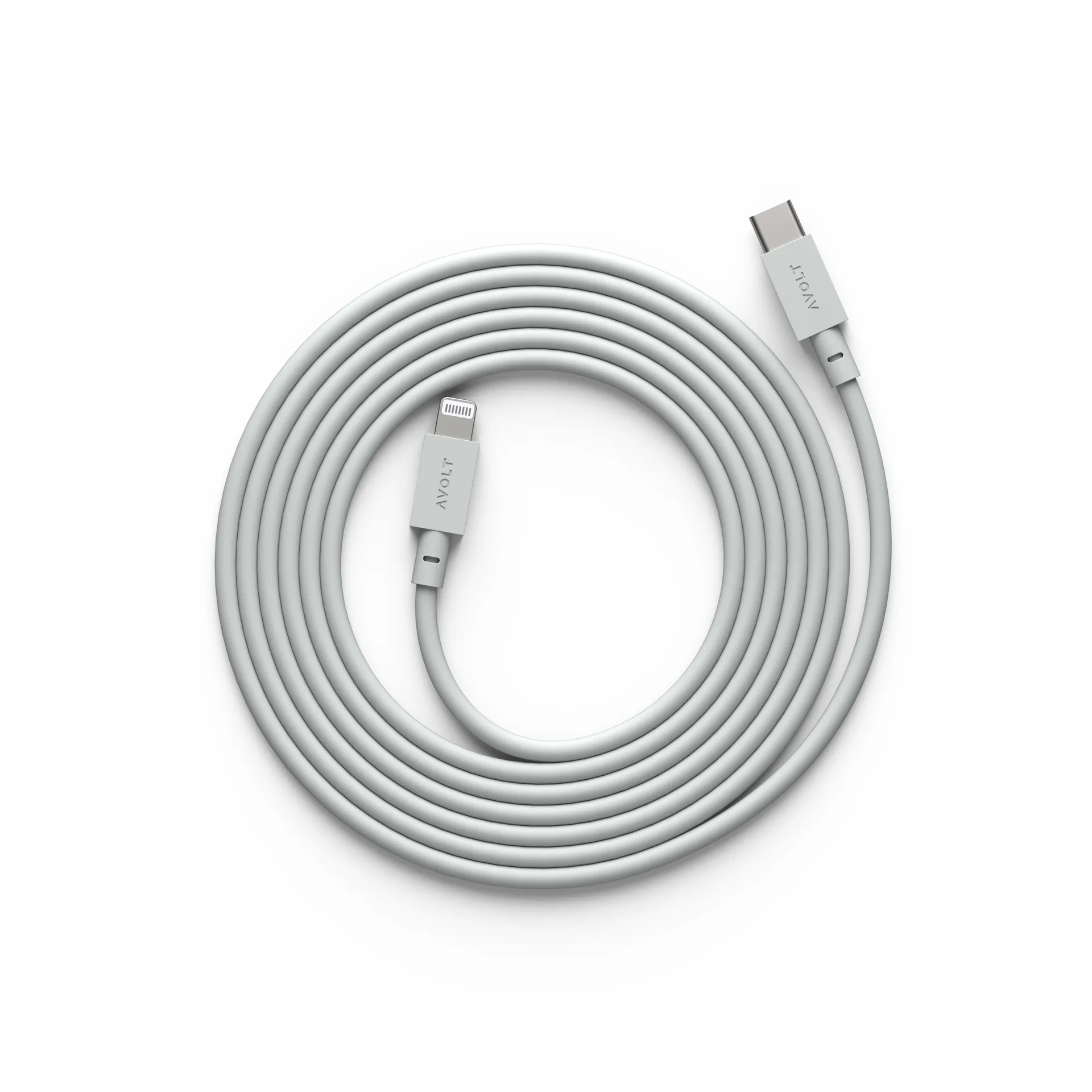 Cable 1 USB C til Lightning ladekabel 2m, Gotland Gray Avolt