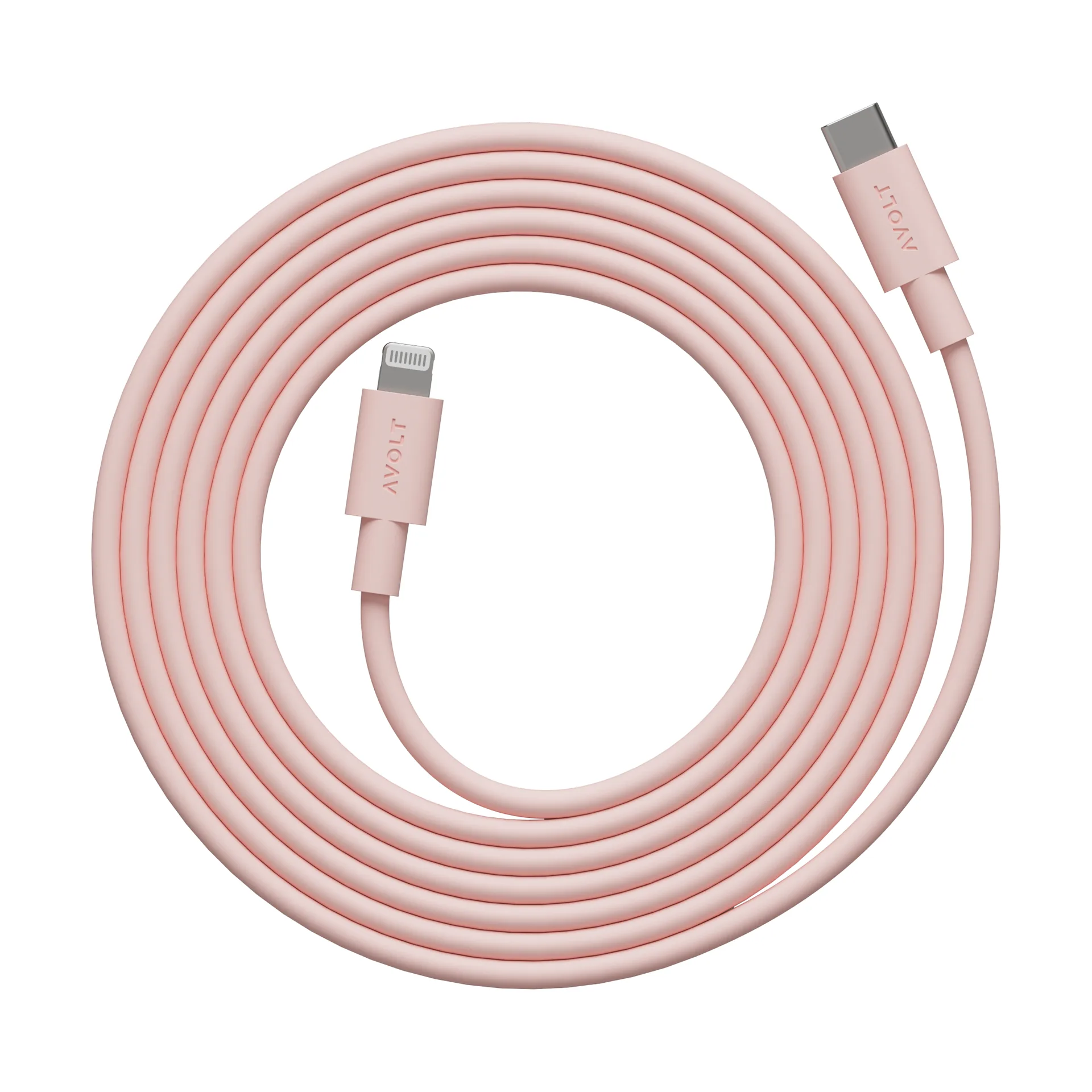 Cable 1 USB C til Lightning ladekabel 2m, New Pink Avolt